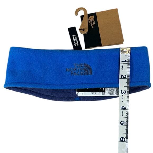 The North Face Kids Glacier Reversible Headband NWT Small Light Blue Gray Cozy - Picture 8 of 9